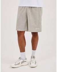 CERNUCCI - Check Relaxed Short With Piping - Lyst