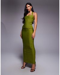 Kaiia - Exclusive Premium Sculpting Bodycon Bandage Maxi Skirt - Lyst