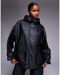 Barbour - Chaqueta Negra Resistente Al Agua Tika De - Lyst