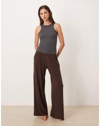 Abercrombie & Fitch - High Rise Wide Leg joggers - Lyst