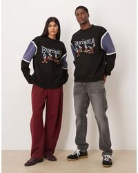 ASOS - Disney Fantasia Relaxed Crew With Mickey Mouse Prints - Lyst