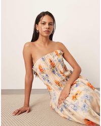 ARRANGE - – organdy – trägerloses midikleid - Lyst