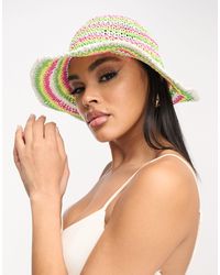 South Beach - Straw Bucket Hat - Lyst