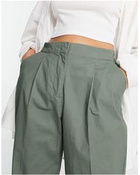 Pantalon Large Synthetique Vero Moda En Coloris Noir Lyst