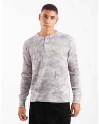 Hollister - Long Sleeve Thermal Henley Top - Lyst