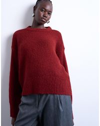 TOPSHOP - Knitted Wool Blend Fluffy Ultimate Jumper - Lyst