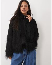 ASOS - Fluffy Bomber Jacket - Lyst