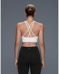 Oysho - Medium-Support Comfortlux Sports Bra With Cups - Lyst