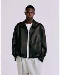 Pull&Bear - Leather-effect Jacket - Lyst