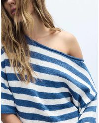 Stradivarius - Boat Neck Knit Sweater - Lyst