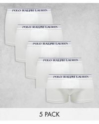 Polo Ralph Lauren - 5 Pack Trunks With Logo Waistband - Lyst