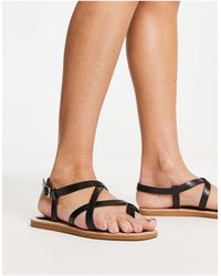 South Beach - Strappy Sandals With Padded Sole - Lyst