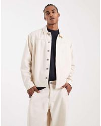 ASOS - Circular Design Collection Heavyweight Harrington Denim Jacket - Lyst