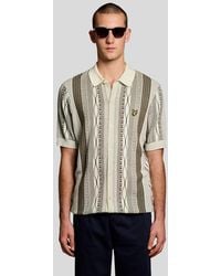 Lyle & Scott - Mid Knits Brocade Jacquard Short Sleeve Knitted Shirt - Lyst