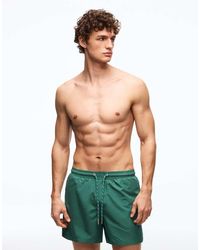 Bershka - Mid Length Swim Shorts - Lyst
