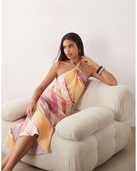 New Look - Hardware Halterneck Midi Dress - Lyst