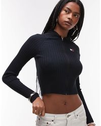 Tommy Hilfiger - Hooded Zip Through Cardigan - Lyst