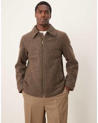 SELECTED - Collar Wool Zip Up Jacket - Lyst