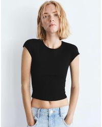 Pull&Bear - T-shirt ajusté à manches courtes en - Lyst