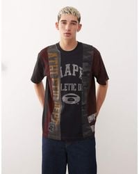 Aape By A Bathing Ape - Aape By A Bathing Ape Boxy Oversized Spliced T-shirt - Lyst