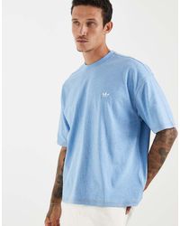 adidas Originals - Trefoil Essentials Melange Loose Cropped Tee - Lyst