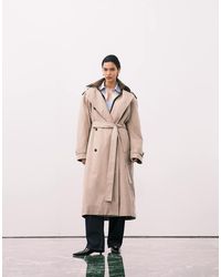 Weekday - Premium Wool Trench Coat With Detachable Lining - Lyst