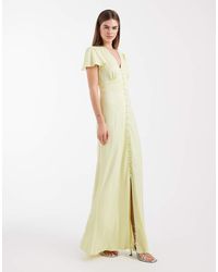 Maids To Measure - Bridesmaid Button Front Maxi Dress - Lyst