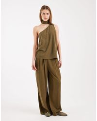 ASOS - Pantalon ample et ajusté - kaki - Lyst
