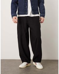 ASOS - Smart Wide Barrel Leg Pleated Pants With Wool Blend - Lyst