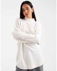 Vero Moda - Oversized Funnel Neck Jumper - Lyst