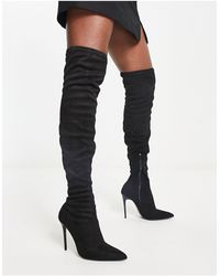 Truffle Collection - Glam Over The Knee Stiletto Boots - Lyst