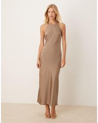 Vila - – satin-midikleid - Lyst