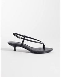 Calvin Klein - Jeans Strappy Slingback Leather Sandal - Lyst