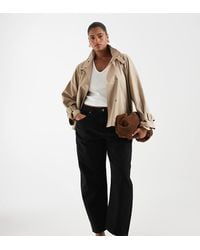 ASOS - Asos Design Curve Slim Barrel Leg Jeans - Lyst