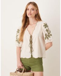 Jdy - – vorne gebundene bluse - Lyst