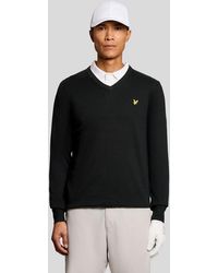 Lyle & Scott - Mid Knits Golf V Neck Pullover - Lyst