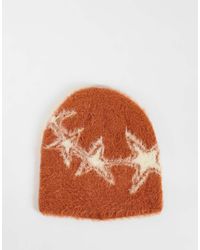 Reclaimed Vintage - Unisex Skull Beanie With Star Print - Lyst