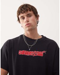 Weekday - Recht T-Shirt Met Grafische Print - Lyst
