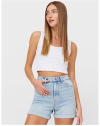 Stradivarius Jean and denim shorts for Women - Up to 40% off | Lyst