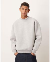 ASOS - Heavyweight Oversized Crew Sweatshirt - Lyst