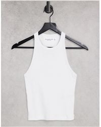 Abercrombie & Fitch Racer Back Tank - White