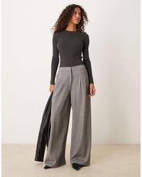 Mango - Fine Knit Long Sleeve Ribbed Top - Lyst