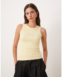 Calvin Klein - – geripptes tanktop - Lyst
