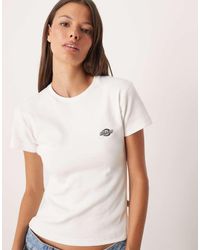 Dickies - Gladeville Long Line Ribbed Baby Tee - Lyst