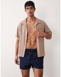 ASOS - Seersucker Swim Shorts - Lyst
