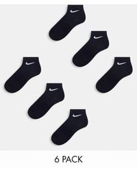 Nike - Training Everyday Cushioned 6 Pack Ankle Sock - Lyst