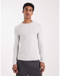 ASOS - Essentials Muscle Fit Long Sleeve T-shirt - Lyst