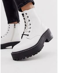 Bottine blanche stradivarius Clearance