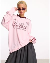 Collusion - Oversized Long Sleeve Football Shirt - Lyst