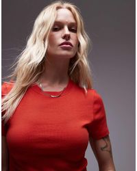 TOPSHOP - Shrunken Everyday Tee - Lyst